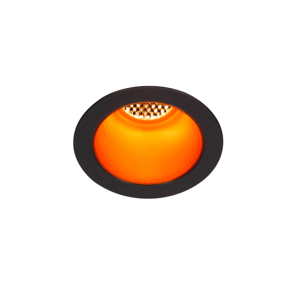 Spot LED encastrable Horn noir avec or - approfondi - 3000K SLV 4024163228190