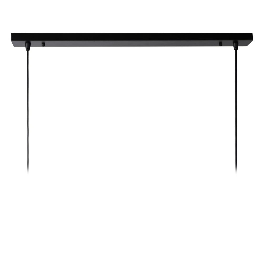 Lampe suspendue à deux lampes Dikra Industrial Black Lucide 5411212761019