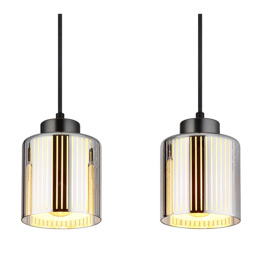 Lampe pendante de conception Felicia Quatre feux en métal canon Globo 9007371525966