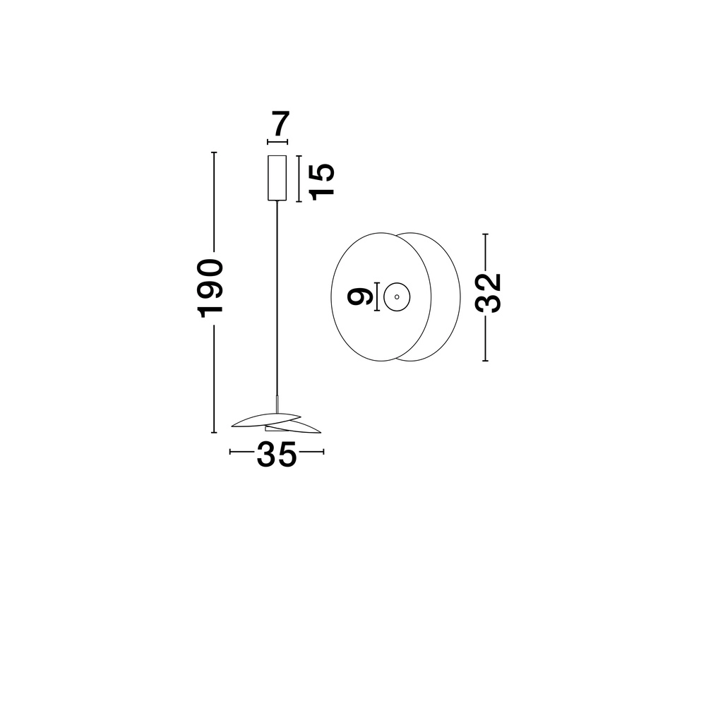 Suspension Olea design blanc Ø 35cm Lyora 5212017456939