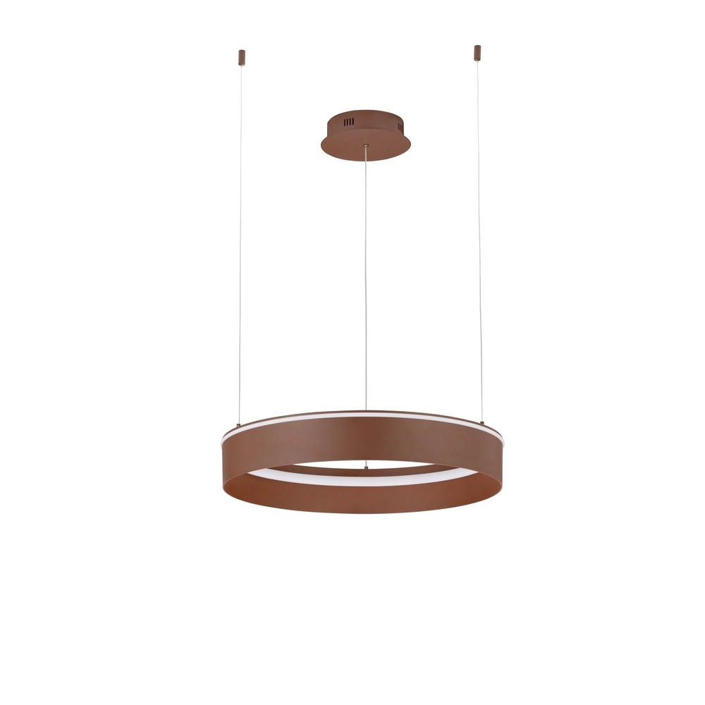Lampe pendante moderne Olivia marron Ø 60cm Lyora 5212017494245