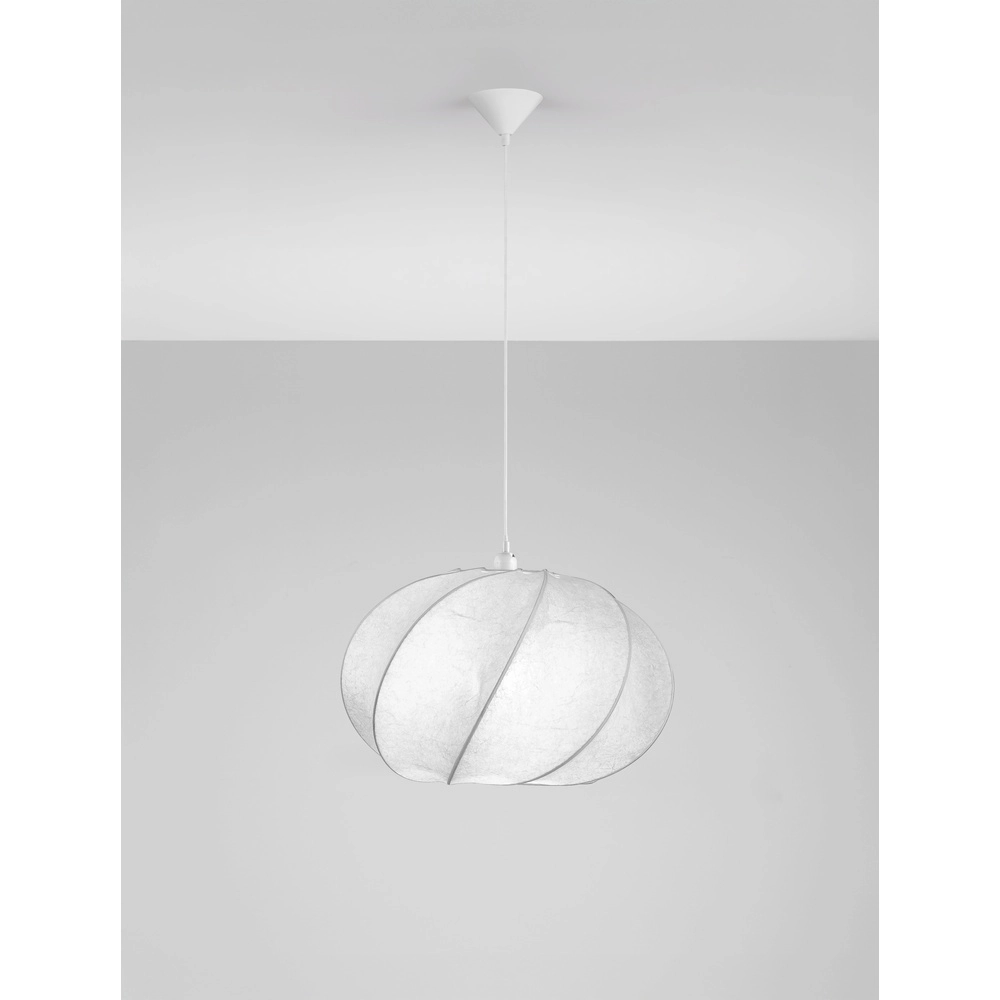 Suspension Bora blanc Ø 55cm Lyora 5212017477446