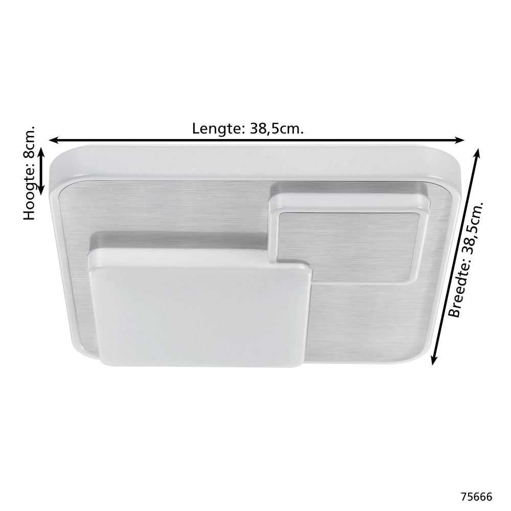 Lampe de plafond moderne Lepreso Carré blanc Eglo 9002759756666