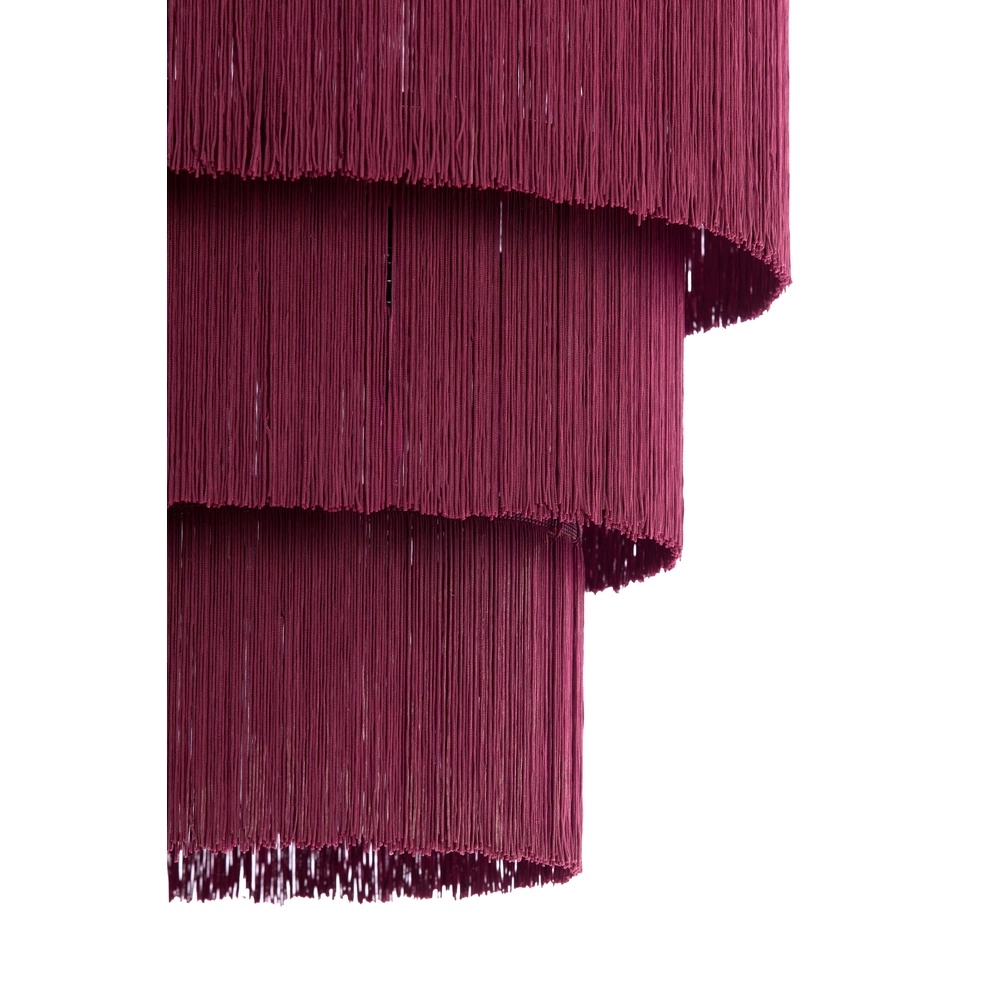 Lampe pendante à corde Malaika Ø 45cm - violet foncé Light & Living 8717807834036