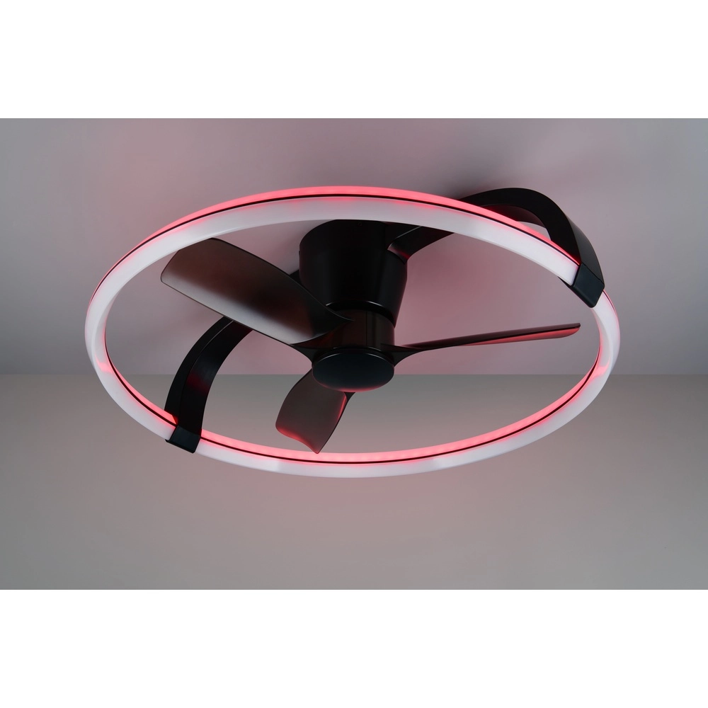 Ventilateur de maison intelligente Stockholm noir Ø 73,5 Tuya Trio 4017807693133