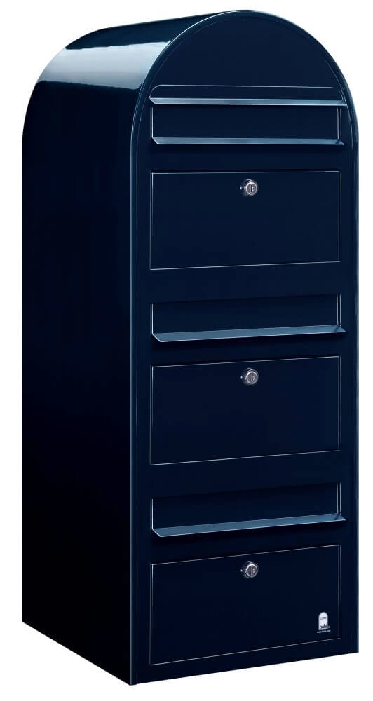Boites aux lettres Trio 5004 Noir-bleu Boites aux lettres Trio 5004 Noir-bleu
