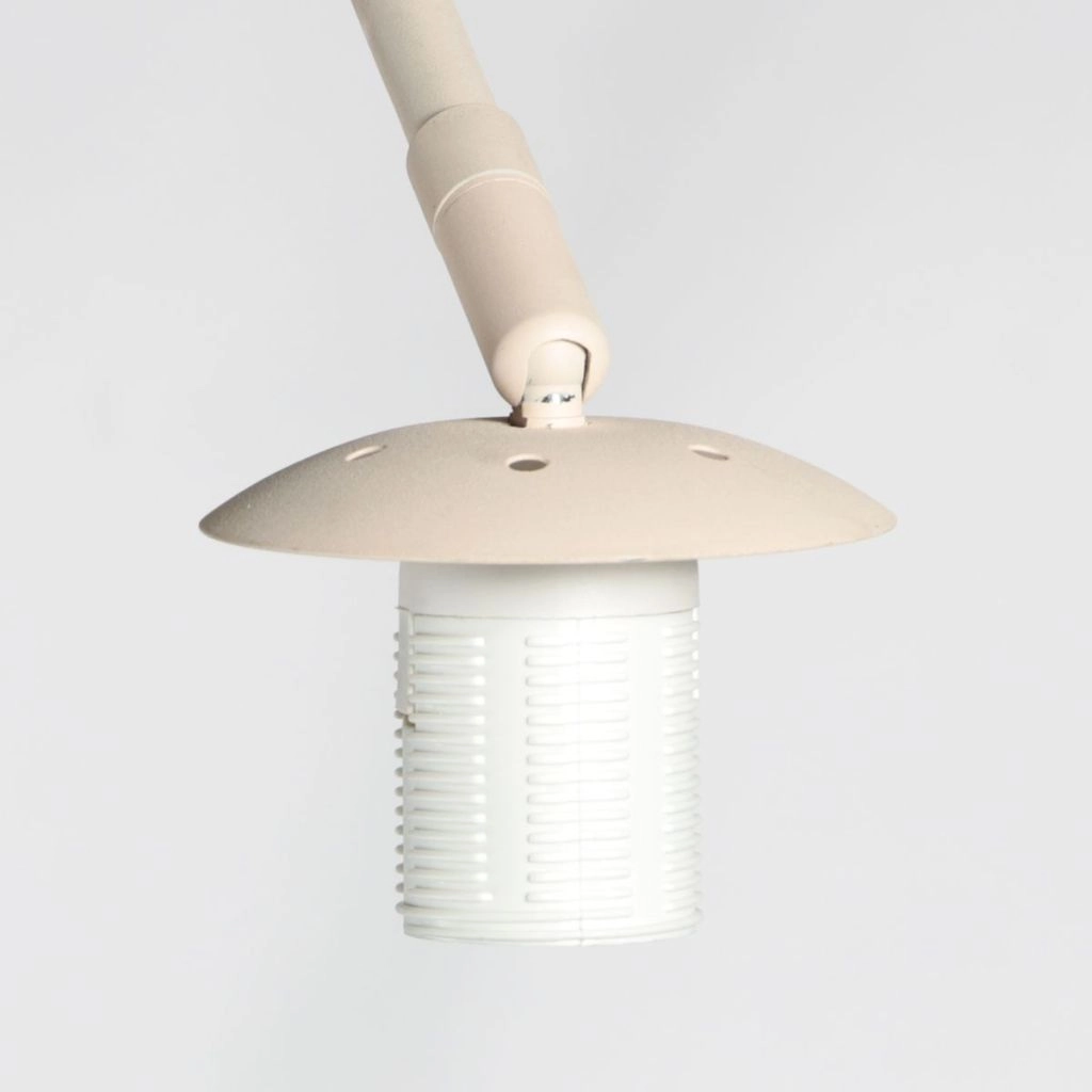 Lampe à arc brun sable Silva Alba avec une teinte blanche Ø60cm Steinhauer 8712746185720