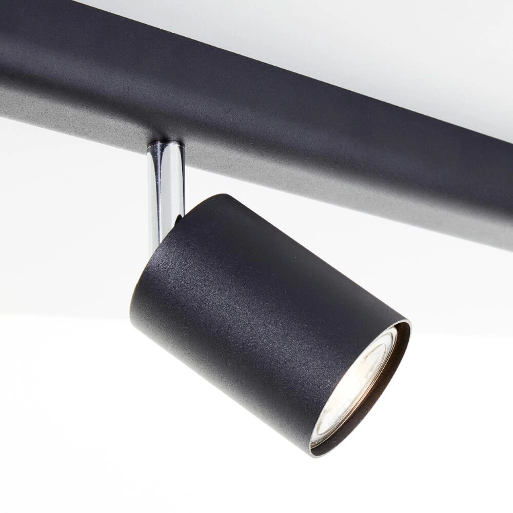 Plafonnier 6 lumières Different conception noir Brilliant 4004353435294