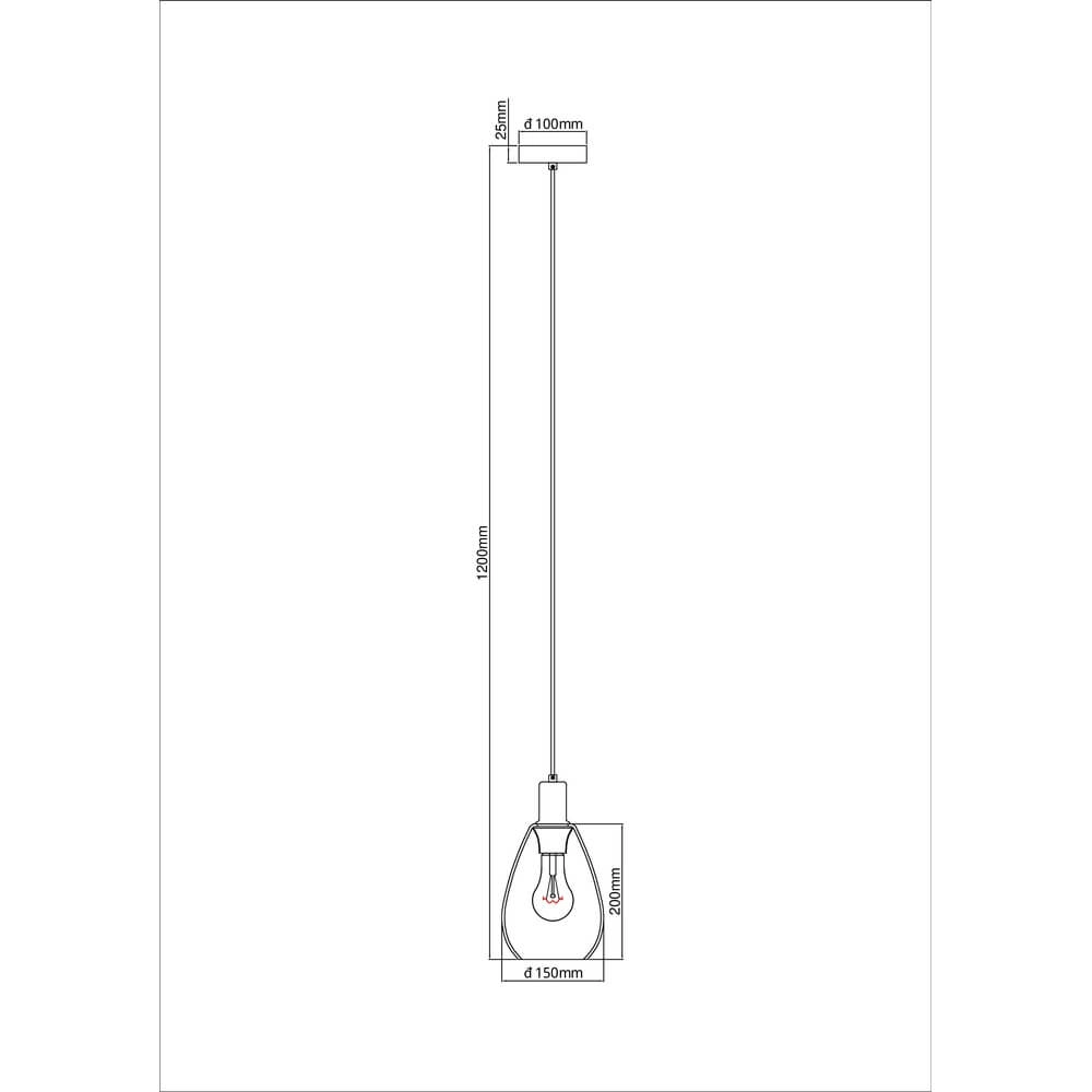 Suspension Fanni simple Ø 15cm Globo 9007371430611
