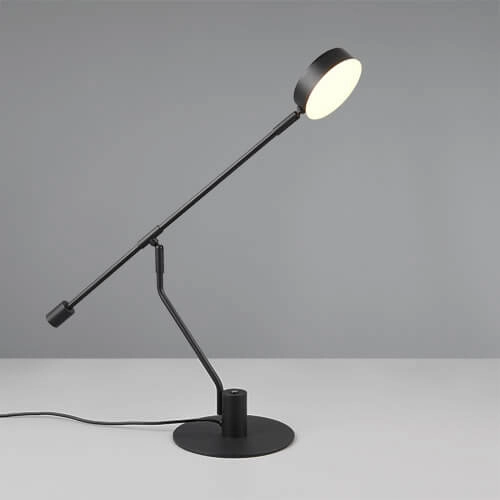 Lampe de bureau LED Manduro noir Trio 4017807615999