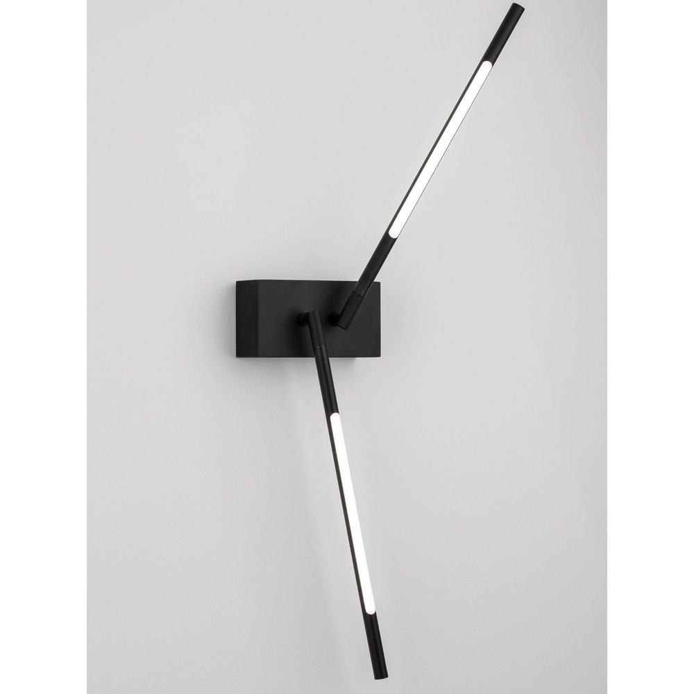Lampe murale Raccio Double noir Lyora 5212017420466