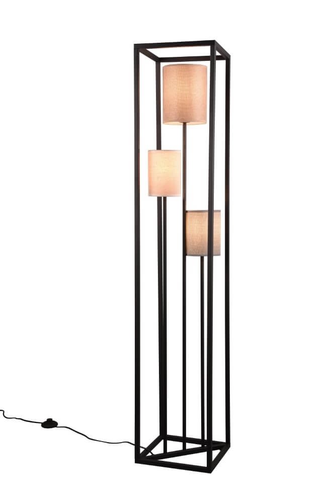 Lampe sur pied Ross noir Trio 4017807567786