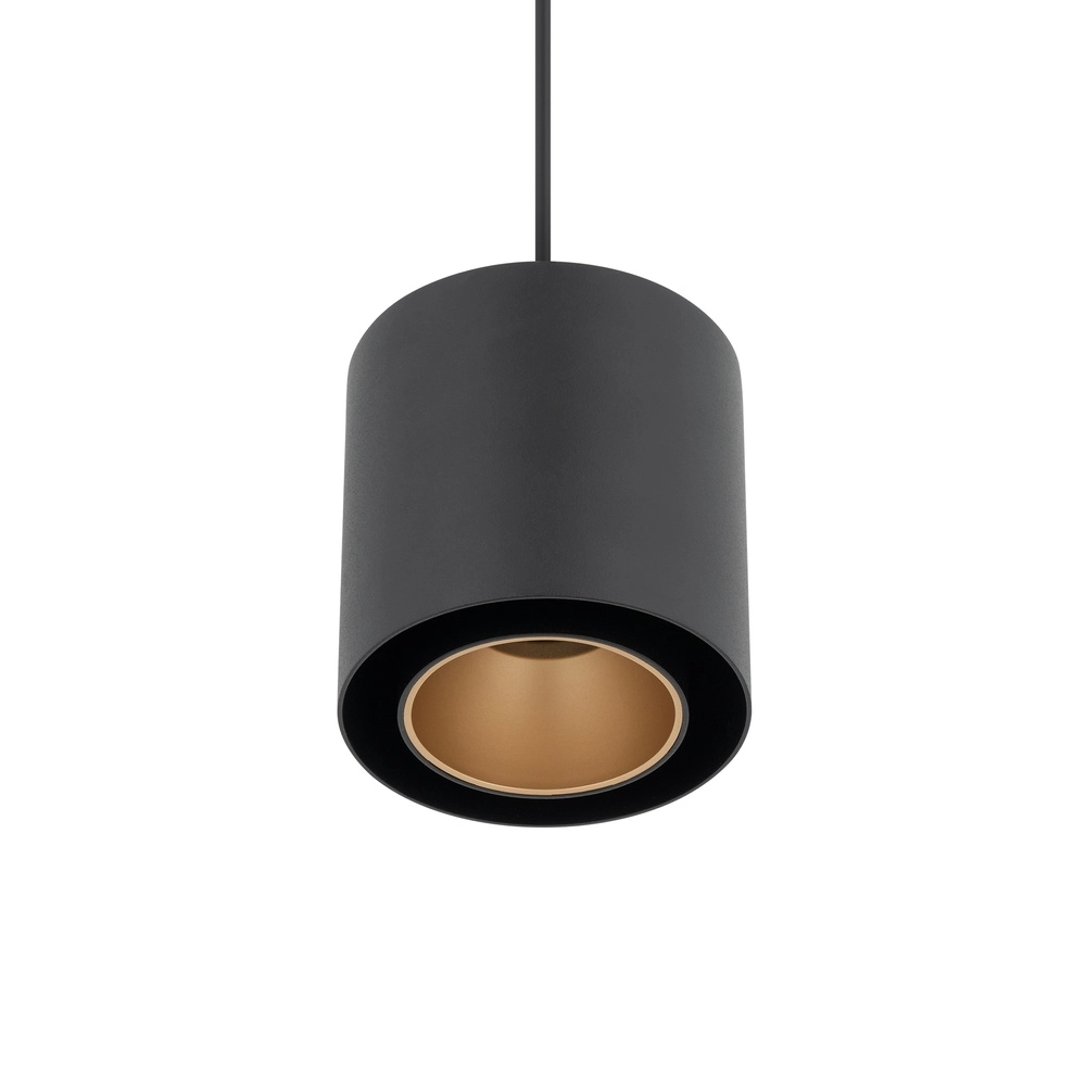Lampe pendante moderne Point Duo noir avec or Ø 13cm Lyora 5903139115117