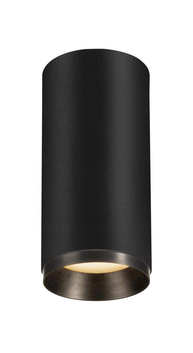 Spot en saillie Numinos M cylindre noir 3000K - 36 deg