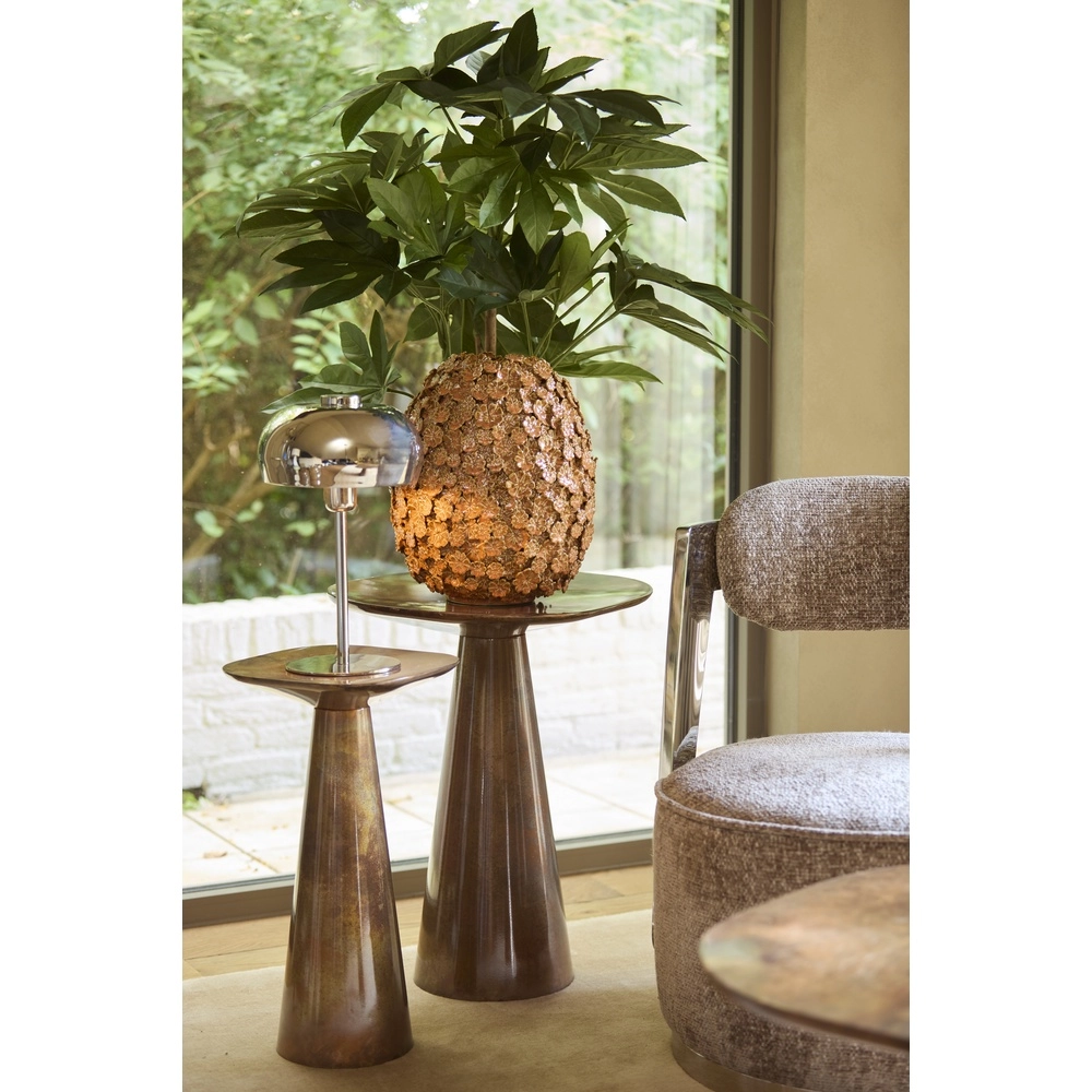 Lampe de table Surin Ø 22cm - nickel brillant Light & Living 8717807743413