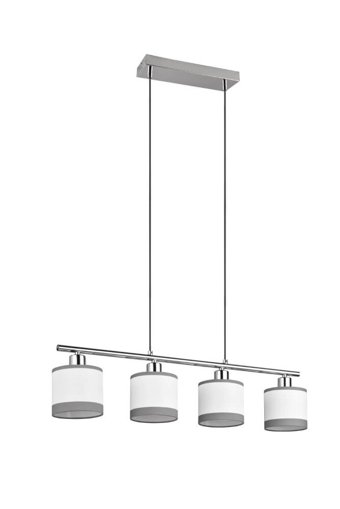 Lampe suspendue Davos blanc 4 lumières