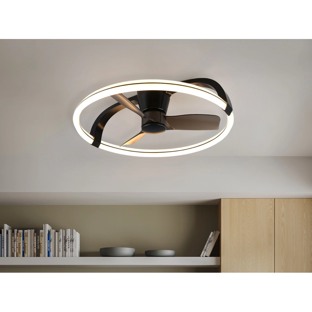 Ventilateur de plafond Stockholm Noir Trio 4017807644371