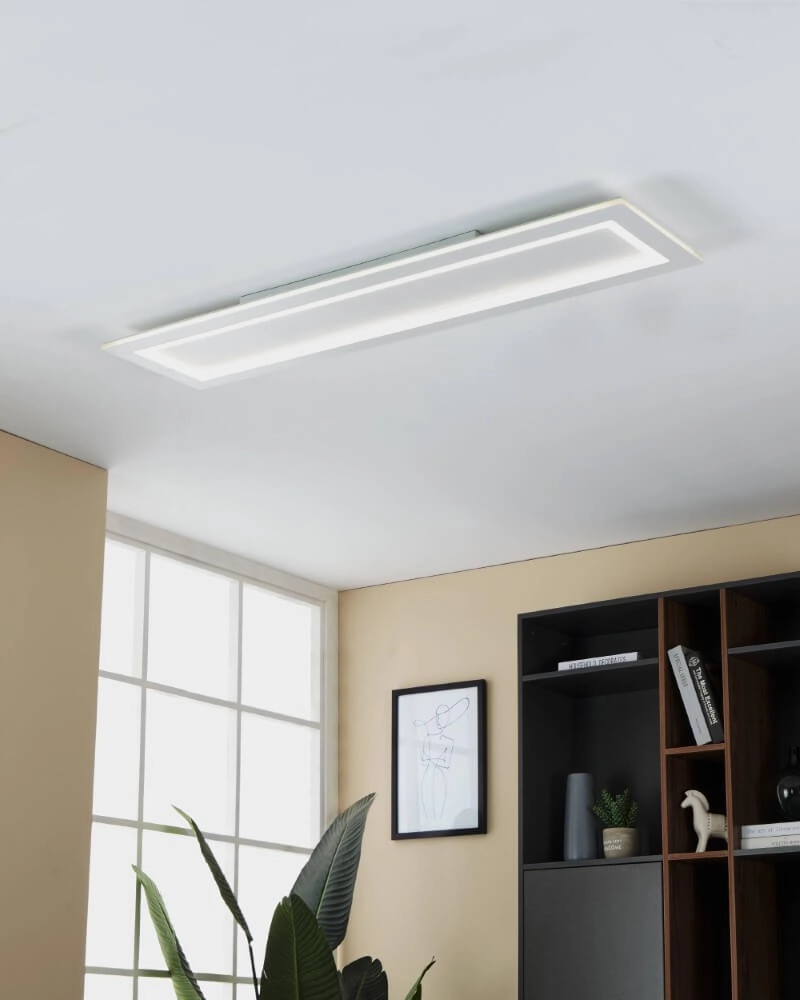 Plafonnier rectangulaire Padrogiano-Z blanc Eglo 9008606244201