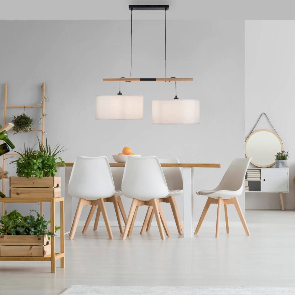 Lampe suspendue blanche Green Sofie duo Just Light 4043689995003