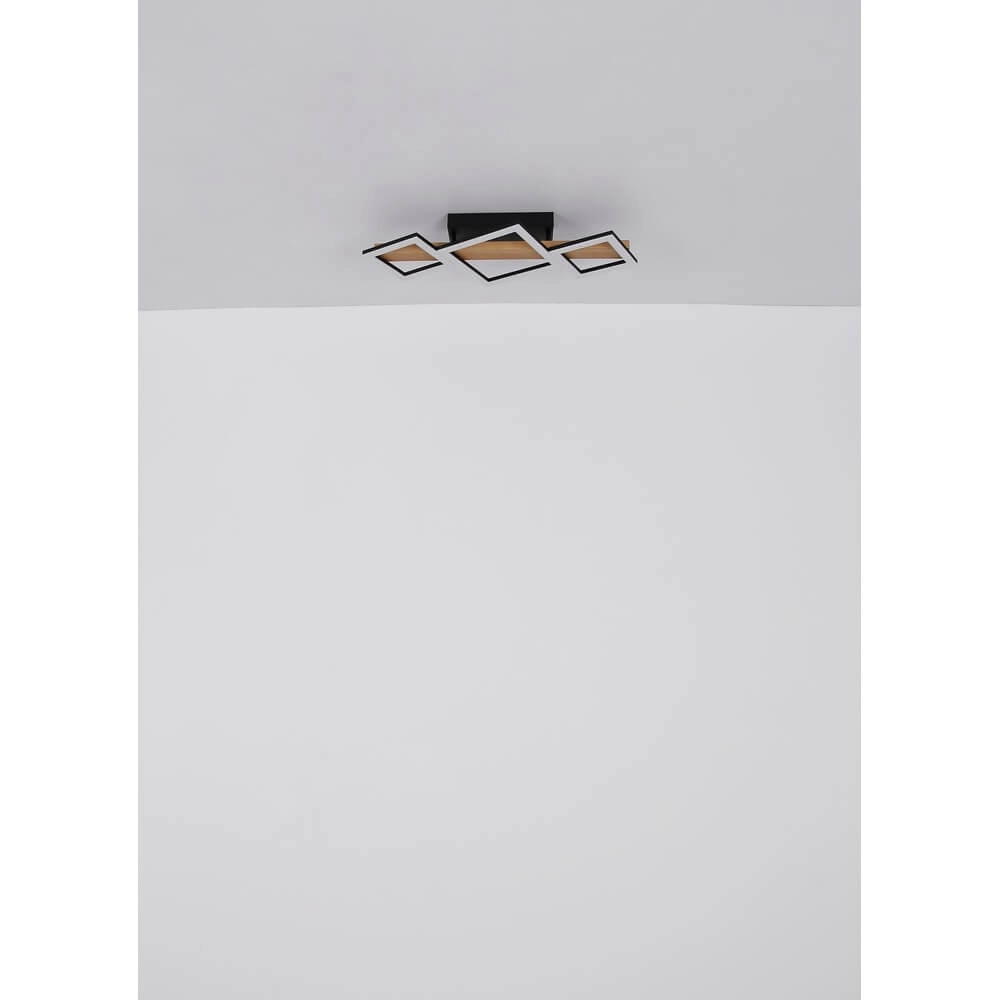 Plafonnier moderne Dustin noir 66cm Globo 9007371448104