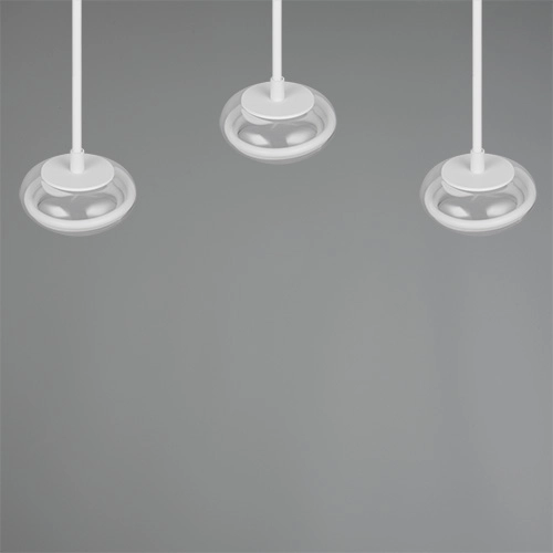 Lampe pendante à 3 lumières Tarsia Blanc Trio 4017807683363