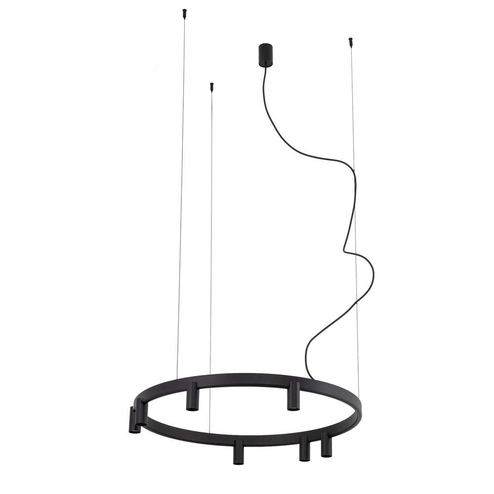 Lampe pendante de conception Fourty noir Ø 80cm Lyora 5903139122856