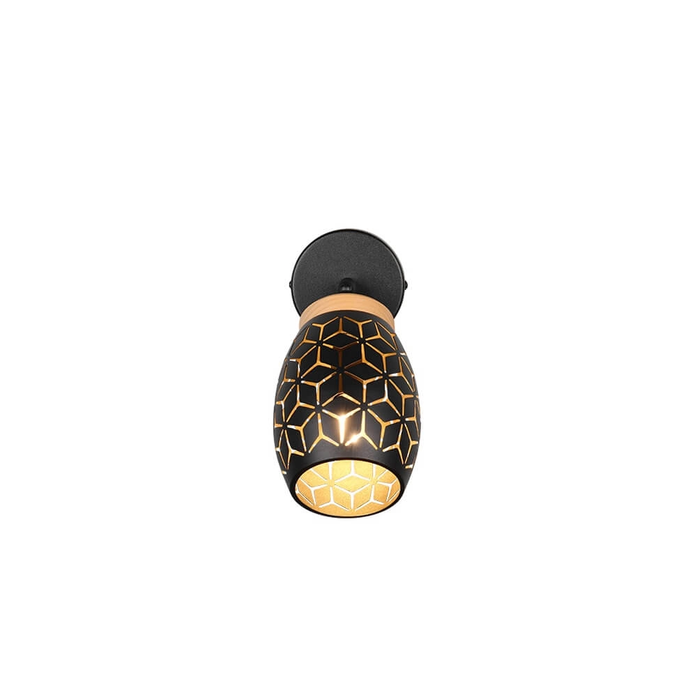 Spot monté en surface Bidar noir Trio 4017807640649