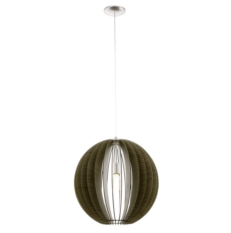 Lampe à suspension Cossano 50 cm marron foncé Eglo 9002759946364