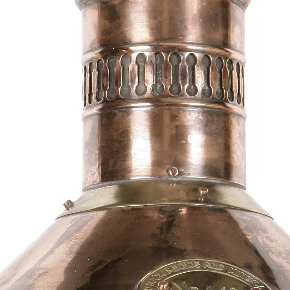 Lampe suspendue rurale Deck cuivre antique (ant) Limehouse