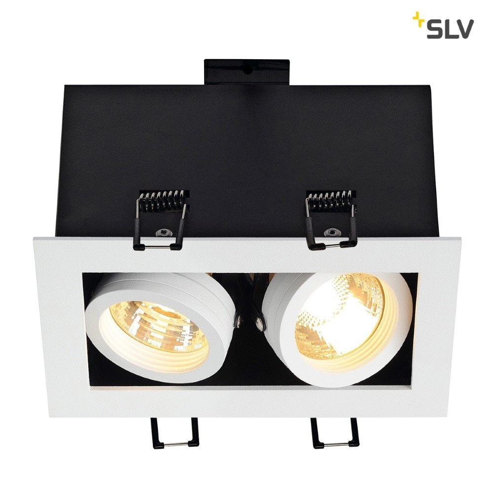 Spot encastrable Kadux 2 GU10 9 cm blanc SLV 4024163151498