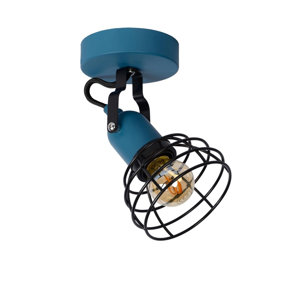 Lampe de plafond Pola bleu
