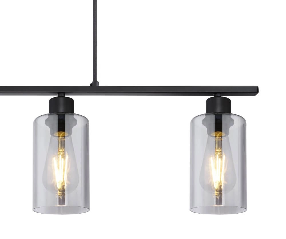 Lampe suspendue Hadera avec verre fumé Globo 9007371411849