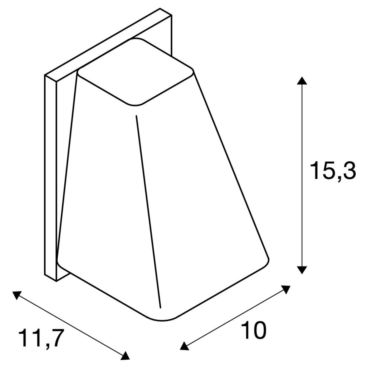 Tache murale Wallyx GU10 pour l'extérieur SLV 4024163113304