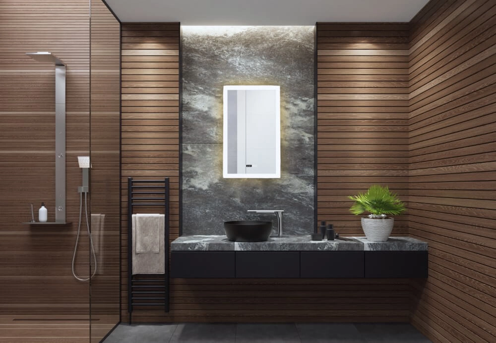 Lampe miroir Bathroom Mirror rectangle Searchlight 5053423254326