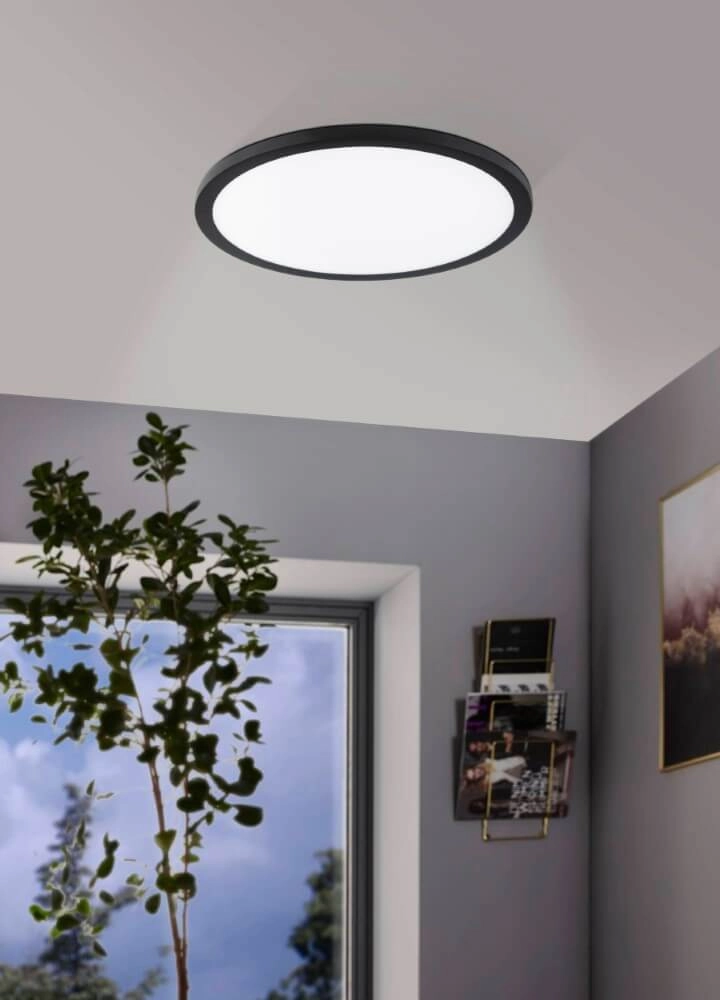 Lampe encastrée Fueva Flex noir 3000K Eglo 9002759988678