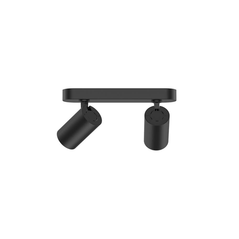 Spot LED en saillie Tevo double - noir - 2700K Lyora 4255805302392