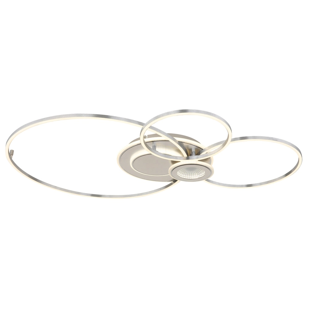 Lampe de plafond gris argenté Beltran Conception