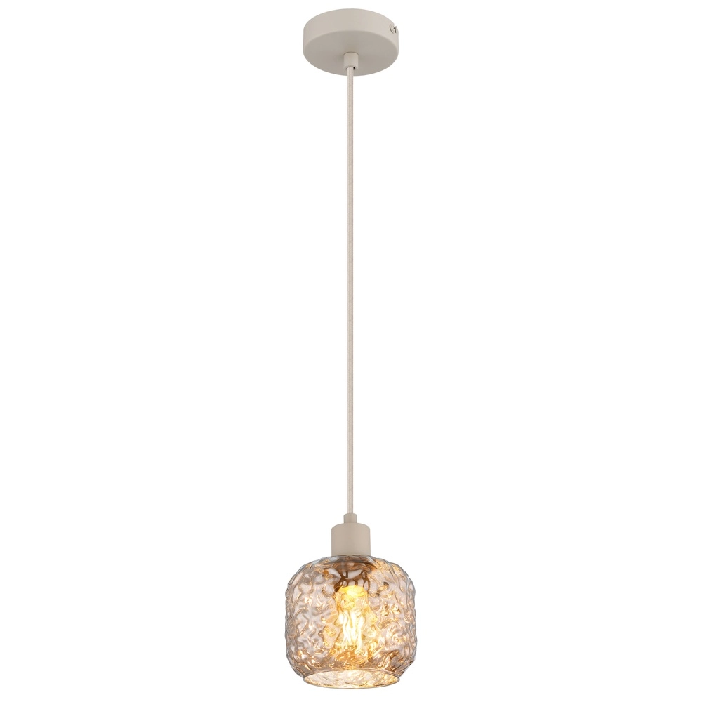 Lampe suspendue Antonio brun sable