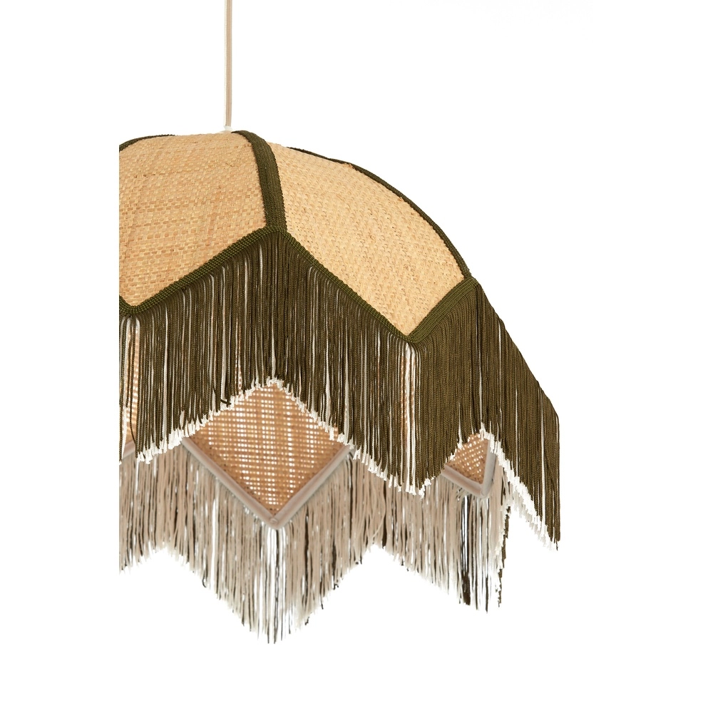 Ø Lampe pendante de 45 cm Sulina Raphia avec verdure Light & Living 8717807762391