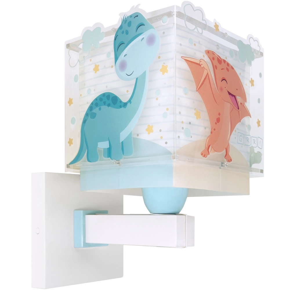 Applique murale Baby Dinos bleu