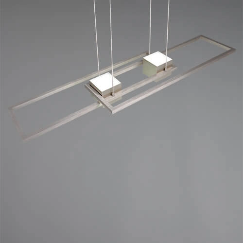 Lampe suspendue LED pour bureau Albany acier inoxydable Trio 4017807610321