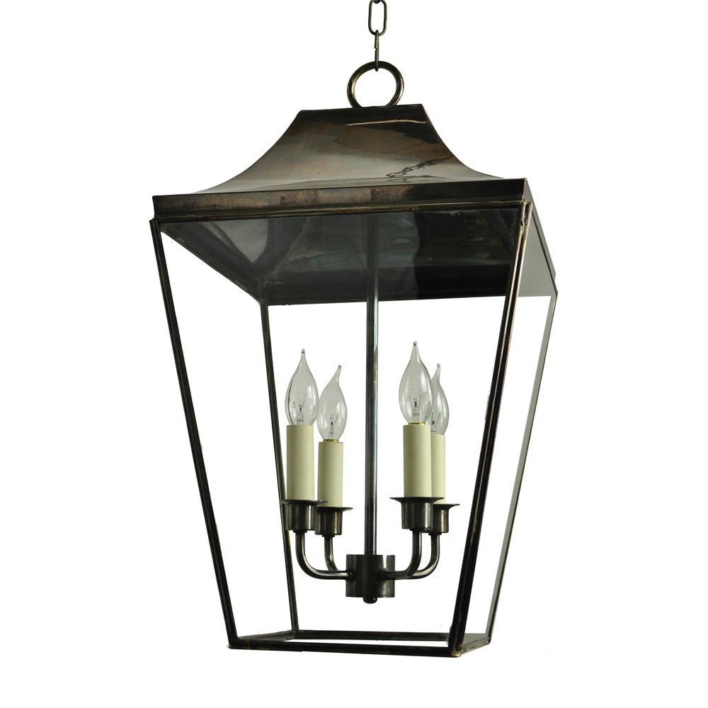 Lampe suspendue rurale Knightbridge 4 lumières 63cm - or poli (pbul) Limehouse