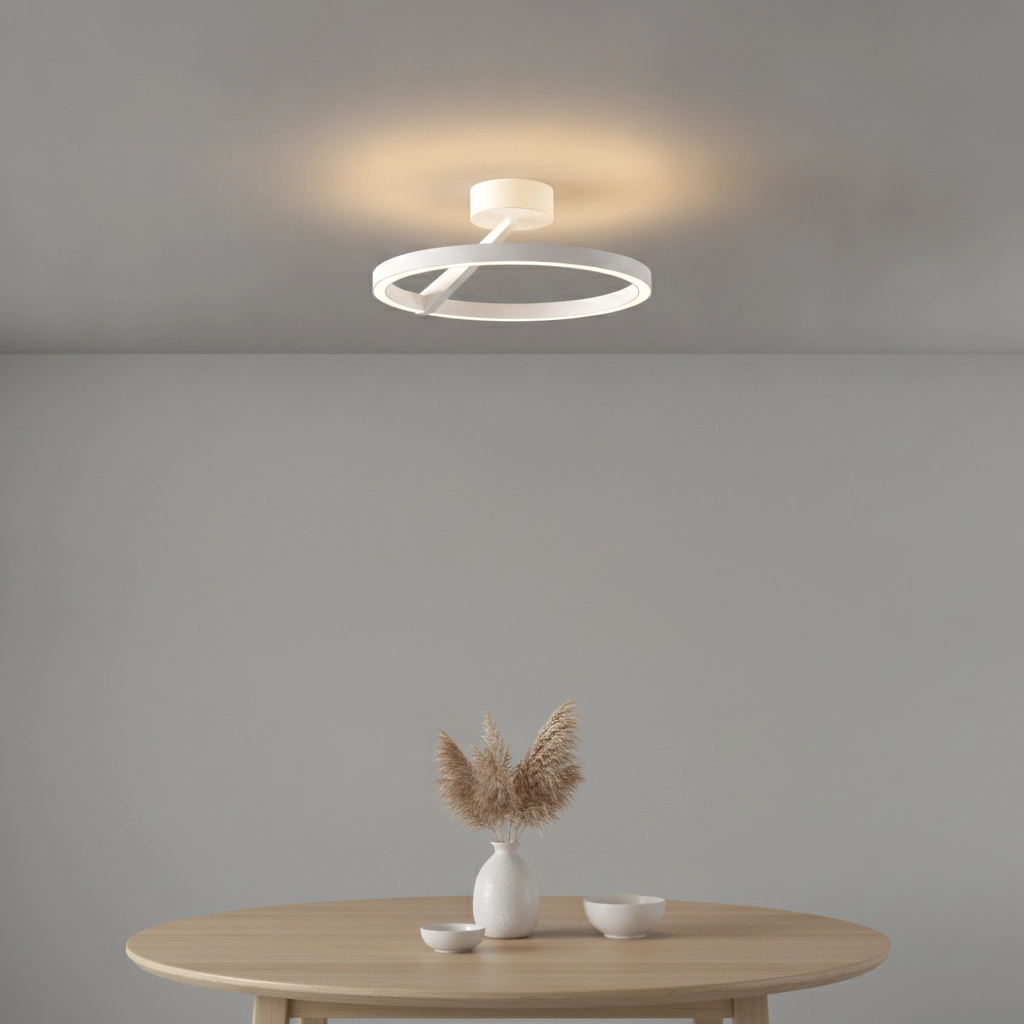 Plafonnier design Oregon blanc