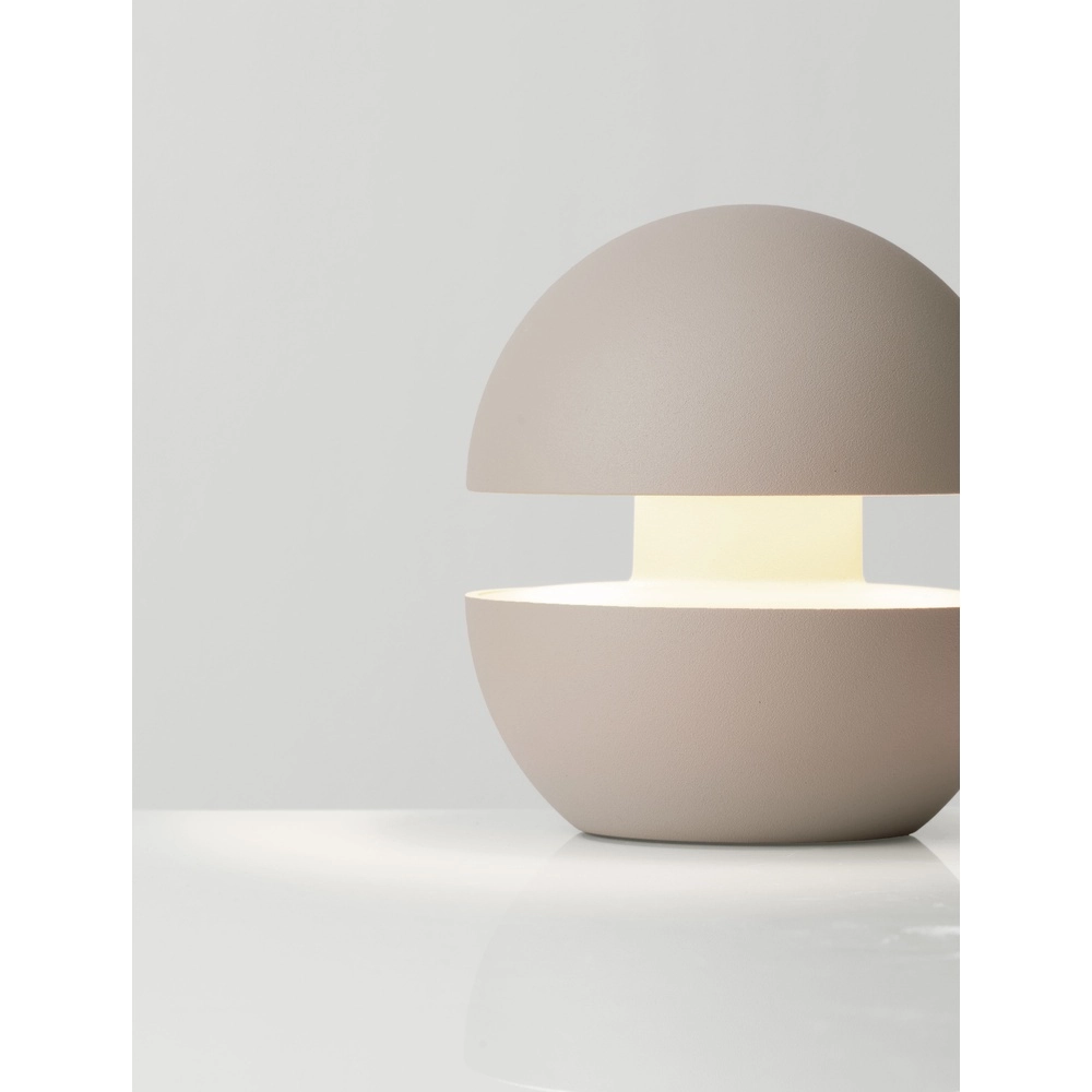 Lampe de table Puk rechargeable brun sable Lyora 5212017478559