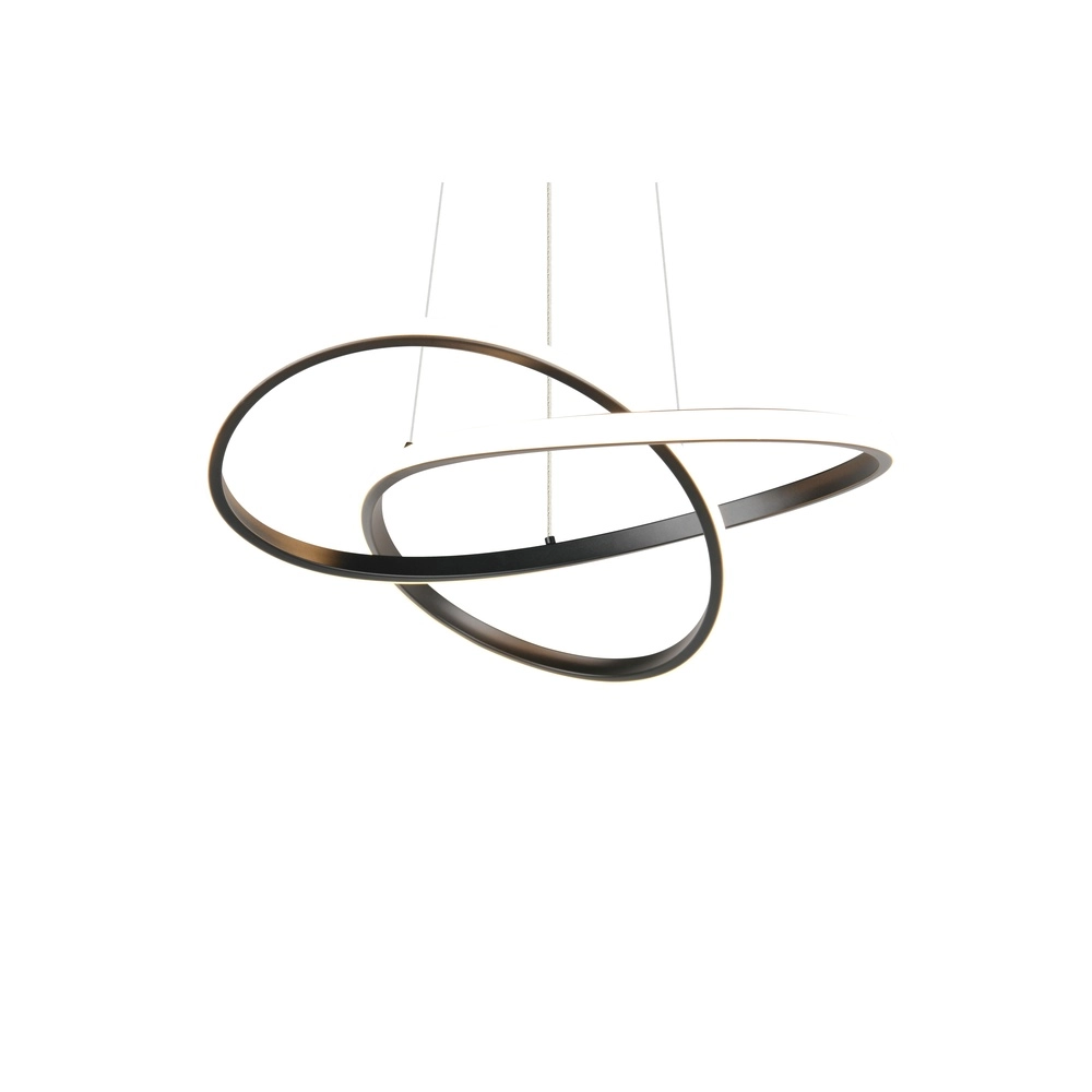 Lampe pendante de conception Mansa Noir Trio 4017807682144