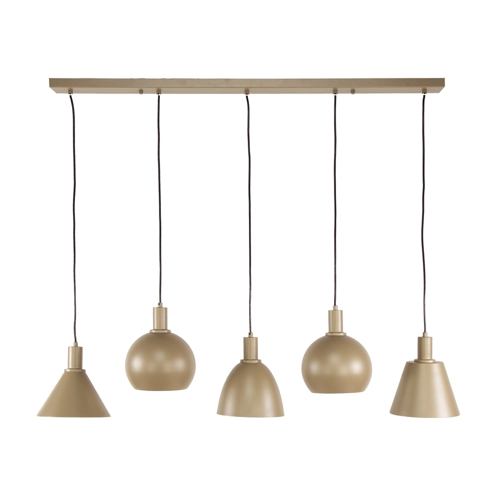 Lampe suspendue à sable Metallo Table à manger - 5x E27 Lyora 8716803512320