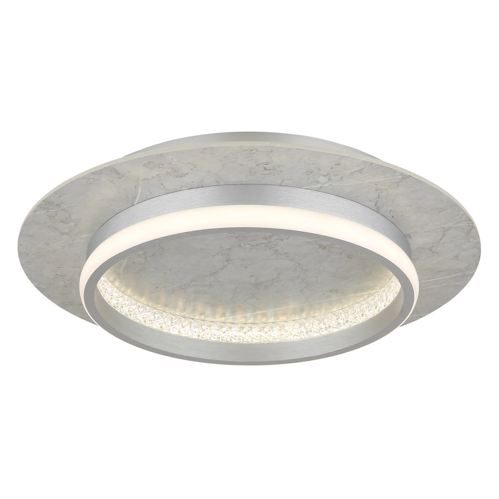Lampe de plafond Mary Gris argenté