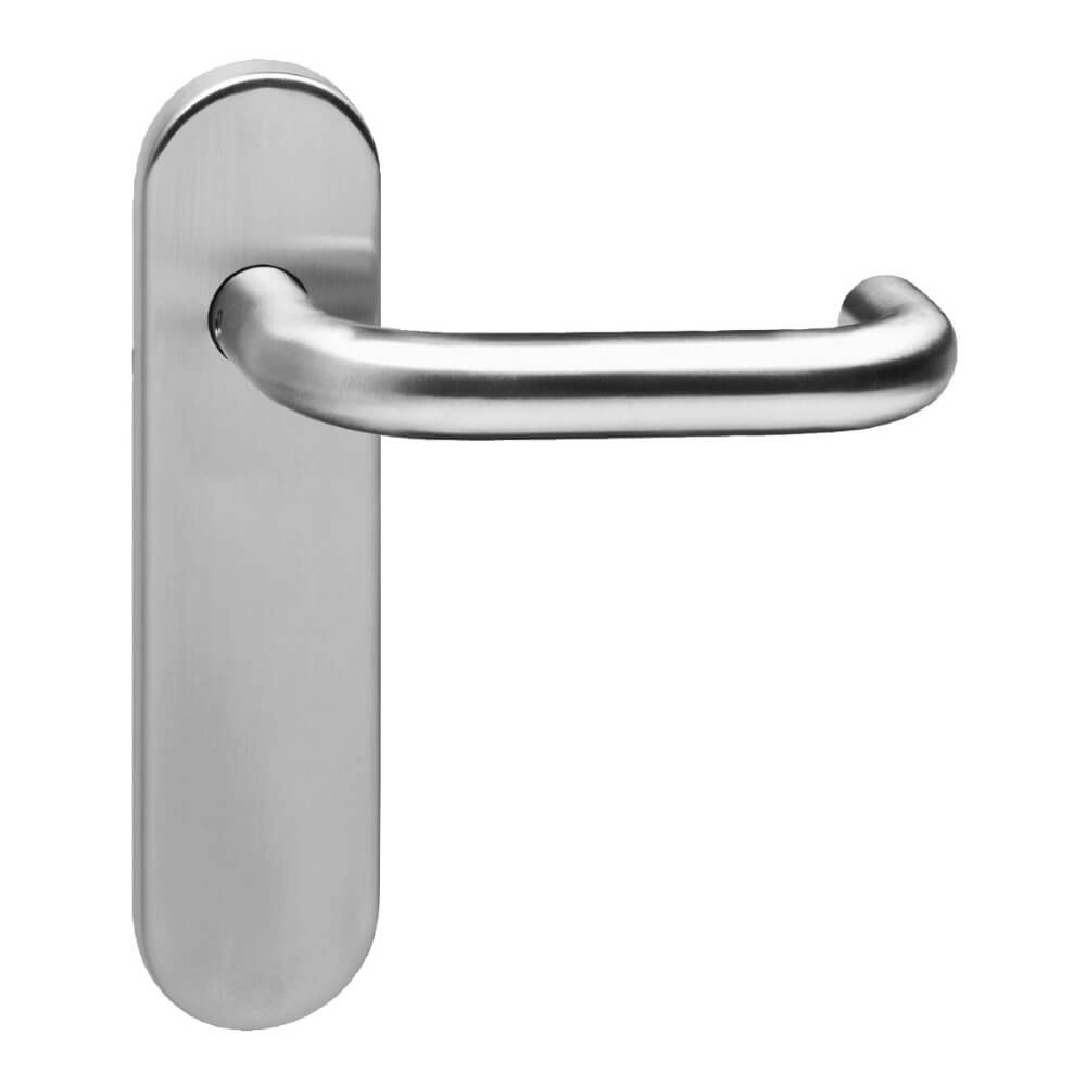 Poignée Rond plaque courte ignifuge en acier inoxydable Poignée Rond plaque courte ignifuge en acier inoxydable