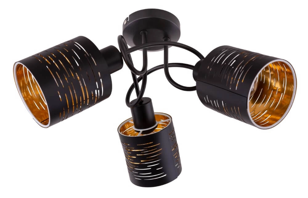 Plafonnier noir Tunno 3 lumières Globo 9007371386086
