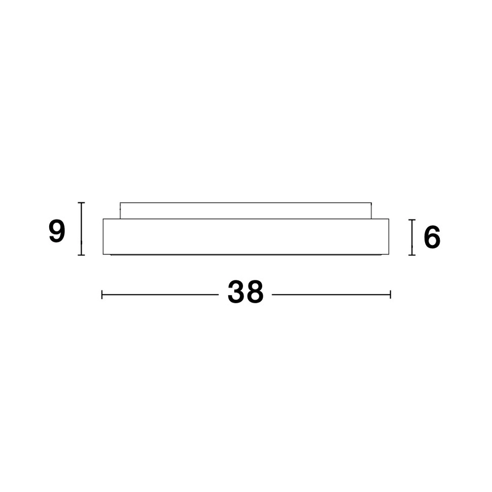 Plafonnier Rando Thin gris argenté Ø 38cm Lyora 5212017420060